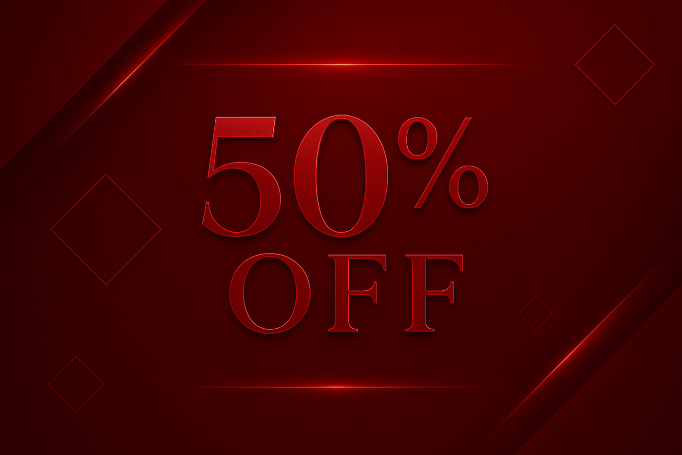 50% sales