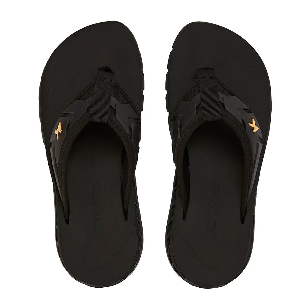 KENNER Men’s Black and White Sport Flip-Flops kenner sandals | eBay main image 4