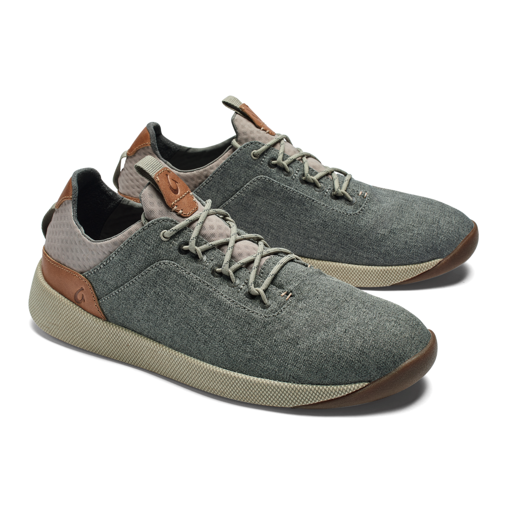 Olukai Men\'s Size 9.5 Nanea Li Banyan Gray Casual Canvas Comfort Shoes. Olukai Men main image 2
