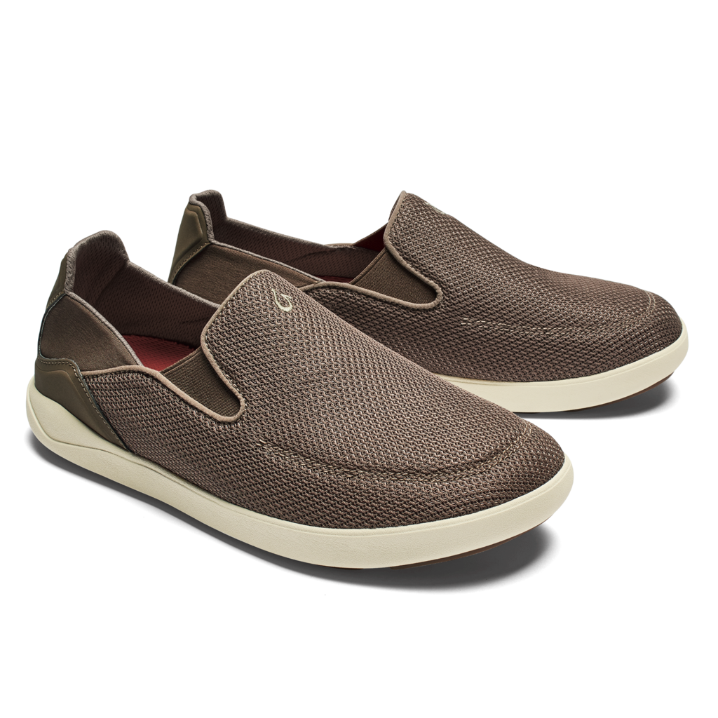 OluKai Nohea Pae Men\'s Size 9.5 Slip On Brown Mesh Shoes Low Top Sneakers Olukai Nohea Pae Mens Size 9 Mustang Brown Convertible Water  main image 4