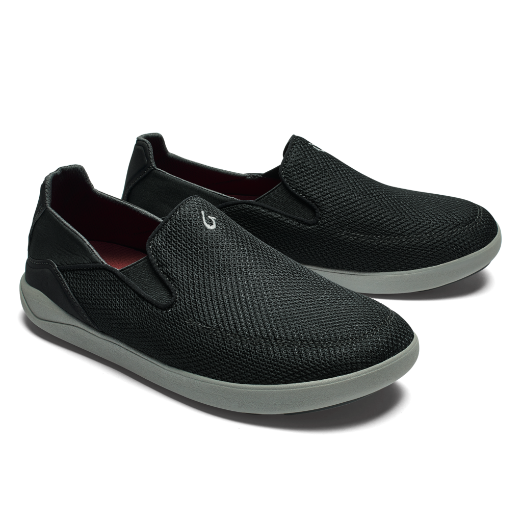 Olukai Men’s Nohea Pae Black Slip On Shoes OluKai Nohea Mesh Shoes - Men main image 4