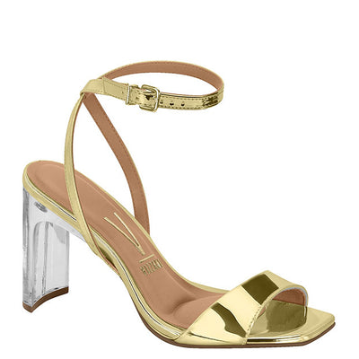 Vizzano Women's Metallic Heel Sandal with Ankle Strap