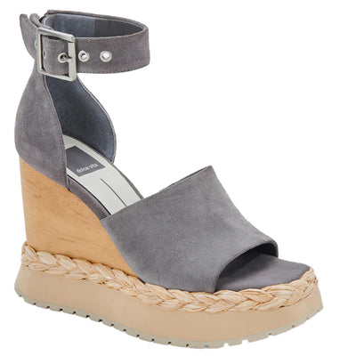 Dolce vita straw sale wedge