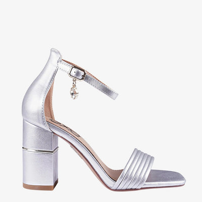 Exe Women's Fashion Heel Sandal with Ankle Strap